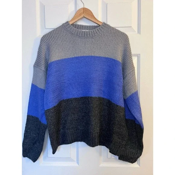 Urban Outfitter Lumiere Crewneck Color Block Sweater SZ Small and Large - Picture 12 of 14